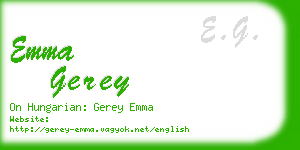 emma gerey business card